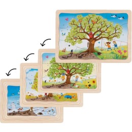 Puzzle les saisons du pommier, 4 couches