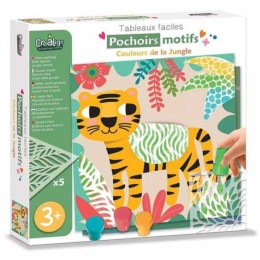 Tableaux faciles - Pochoirs motifs Couleur de la jungle