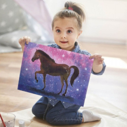 5 Pochoirs artistiques géants - les chevaux
