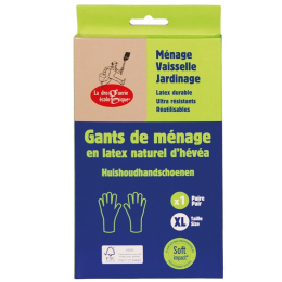 Boîte d'une paire de gants en latex naturel - XL
