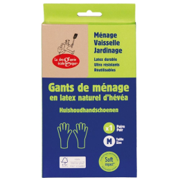 Boîte d'une paire de gants en latex naturel - M