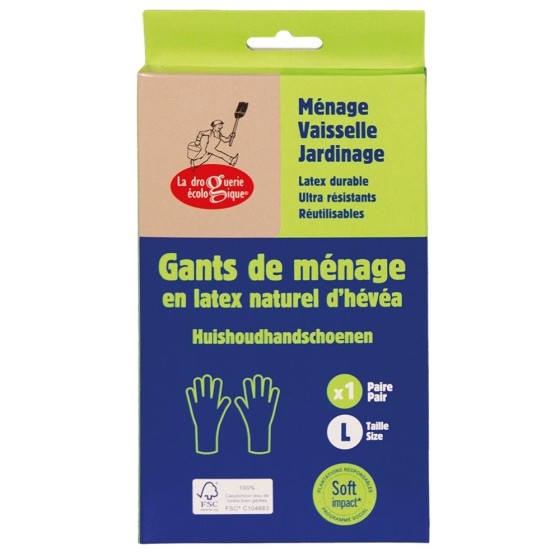Boîte d'une paire de gants en latex naturel - L Boîte d'une paire de gants en latex naturel - L