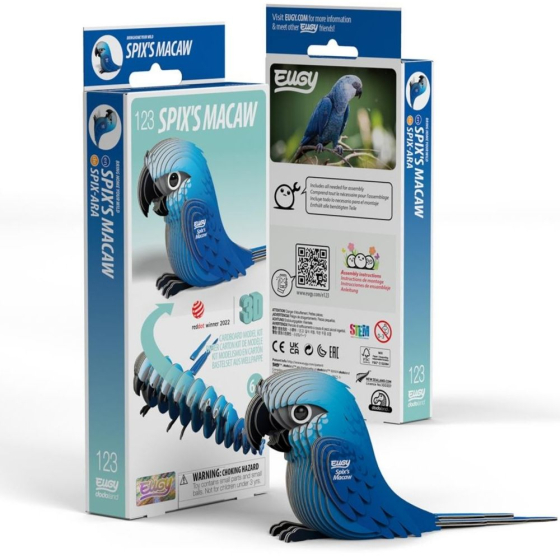 Ara de Spix – Eugy 3D Ara de Spix – Eugy 3D