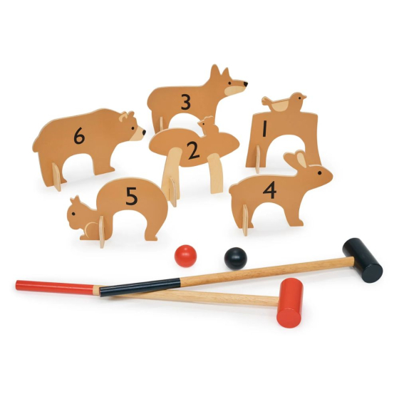 Croquet d'intérieur les animaux de la forêt