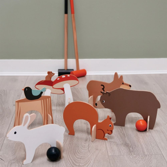 Croquet d'intérieur les animaux de la forêt