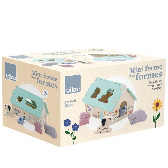 Boite à formes maison des animaux - Sarah