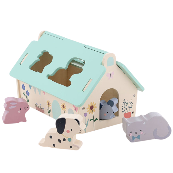 Boite à formes maison des animaux - Sarah