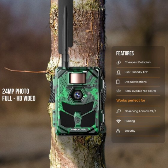 Piège photo EZ-4G PRO camouflage