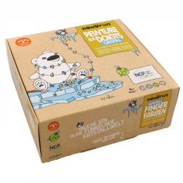 Boîte peinture aux doigts - 4 couleurs scintillantes