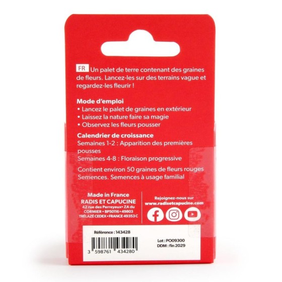 Fleurs Rouges à lancer