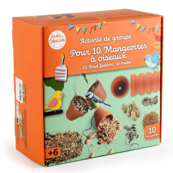 Coffret activité - Pots mangeoires à oiseaux Coffret activité - Pots mangeoires à oiseaux