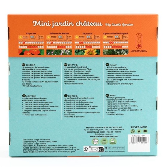 Mini jardin de châteaux à décorer