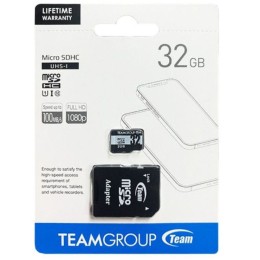 Carte micro SD 32 Go Classe 10 avec adaptateur pour pièges photos