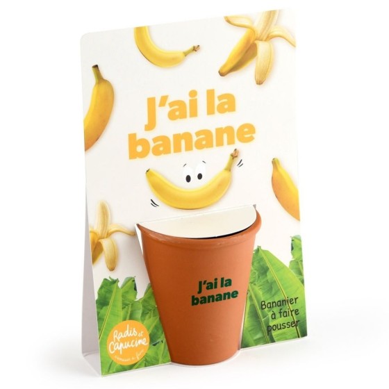 Carte message - J'ai la banane - Bananier