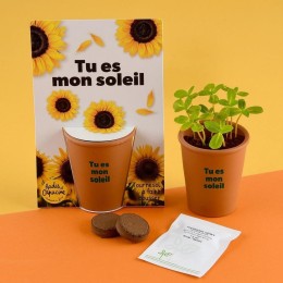 Carte message - Tu es mon soleil -Tournesol