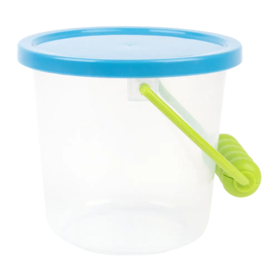 Seau transparent avec couvercle