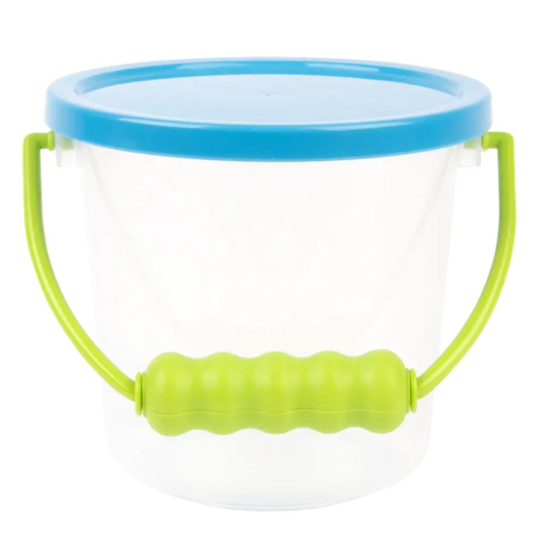 Seau transparent avec couvercle