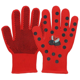 Gants de jardin enfant motif coccinelles