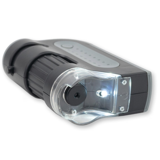 Microscope de poche MicroBrite Plus LED 60-120x avec adaptateur pour smartphone