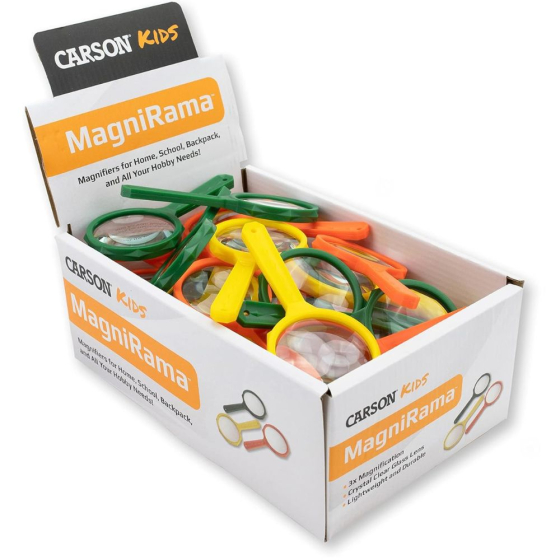 Boîte de 50 Mini-loupes MagniRama - Grossissement 3x