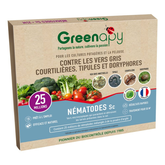 Nématodes SC anti vers gris et doryphores 25M - 50m²