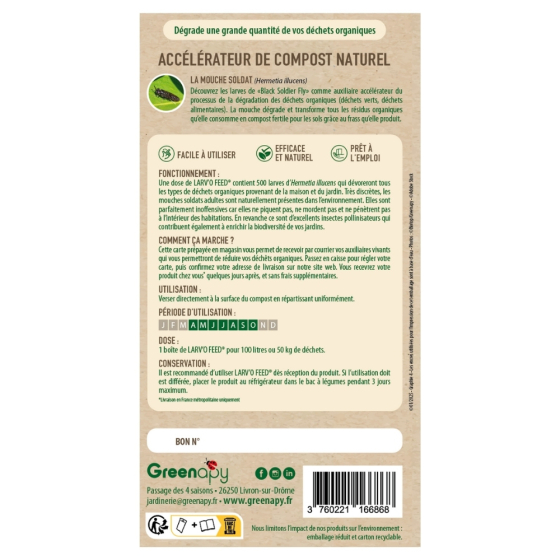 Larvo’Feed, auxiliaire de dégradation naturelle des déchets organiques
