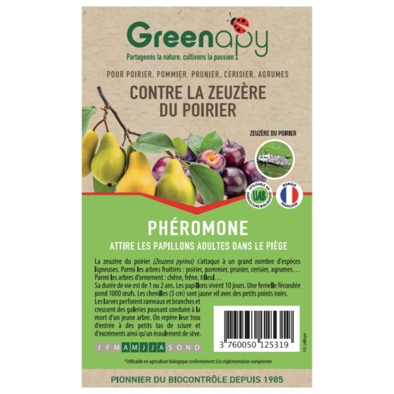 Phéromone Zeuzère du poirier (2 capsules)
