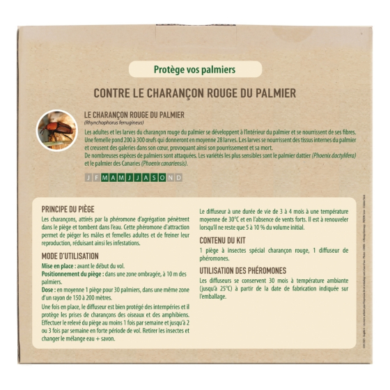 Kit de piégeage Biotop: charançon rouge du palmier