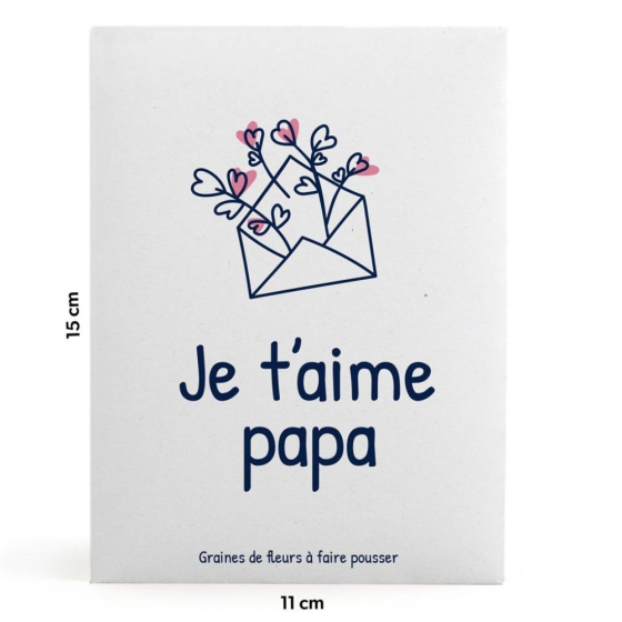 Sachet message - Papa je t'aime