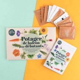Enveloppe 12 sachets potager de balcon pour débutants