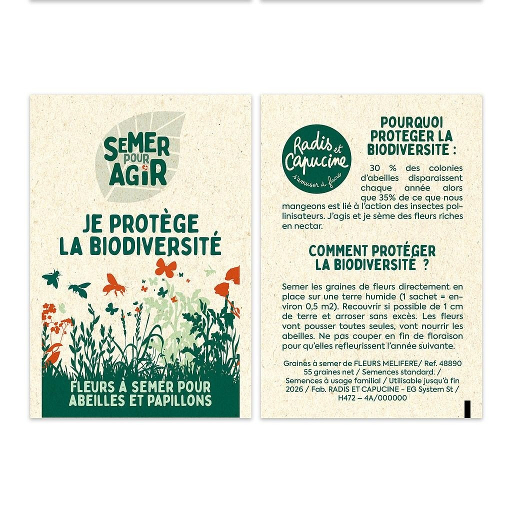 Sachet Semer pour agir - Je protège la biodiversité