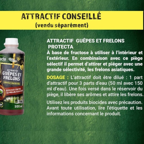 Piège sélectif pour frelons asiatiques