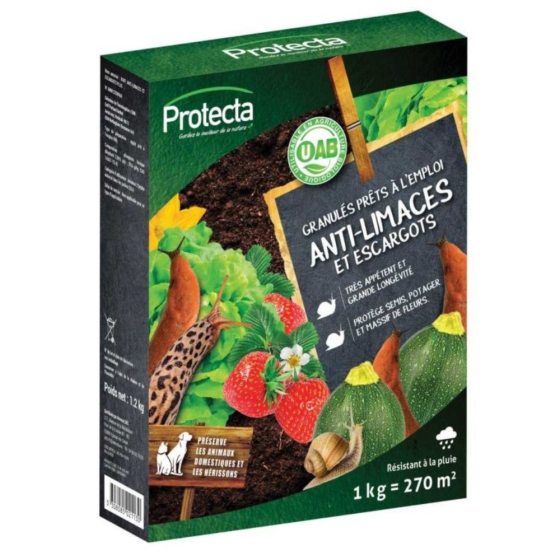 Anti-limaces et escargots – Granulés 1% – 1 kg
