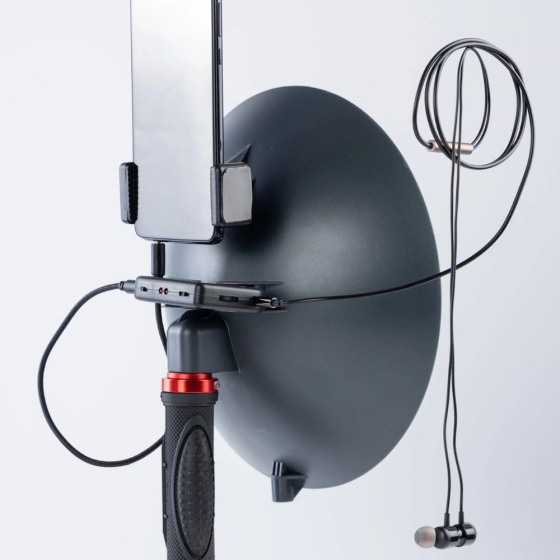 Pack - Microphone parabolique avec interface audio