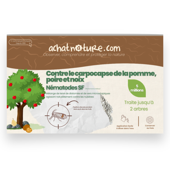 Nématodes SF contre carpocapses de la pomme, poire et noix - 5M - 2 arbres