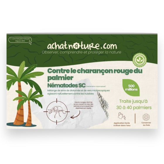 Nématodes SC contre charançon rouge du palmier - 500 millions - 30 à 40 palmiers