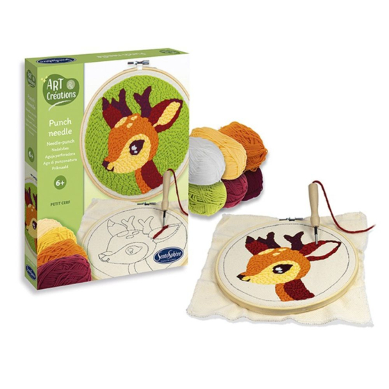 Punch needle - petit cerf