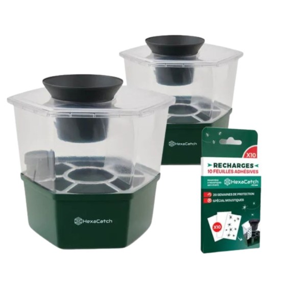 Piège à moustiques x 2 Hexa catch