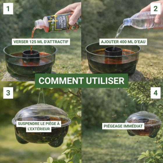 Liquide pour piège guêpes et frelons 500 ml
