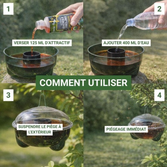 Liquide pour piège guêpes et frelons 500 ml
