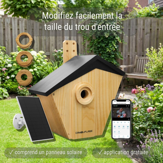 Nichoir camouflage connectée EZ Birdbox