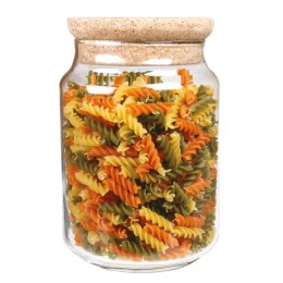 Bocal en verre - couvercle liège - 2L