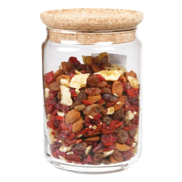 Bocal en verre - couvercle liège - 1L