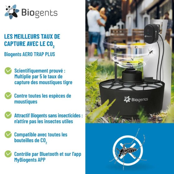 Piège à moustiques - Biogents Aerotrap Plus (avec booster CO2)
