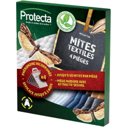 4 pièges de détection de mites textiles