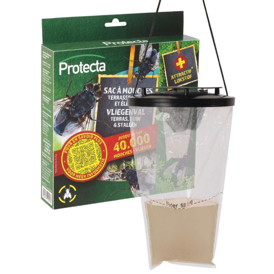 Piège à mouches jetable 3,5 L appâts inclus