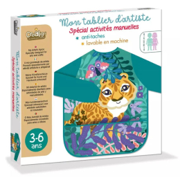 Mon tablier d'artistes avec poche Tigre