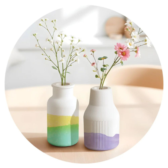 Atelier de créations : 2 vases