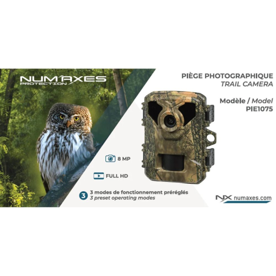 Pack 2 pièges photographiques PIE1075 + 8 piles AA + 2 cartes mémoire 32 GB