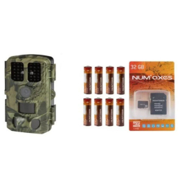 Pack 1 piège photographique PIE1077 + 8 piles AA + 1 carte mémoire 32 GB